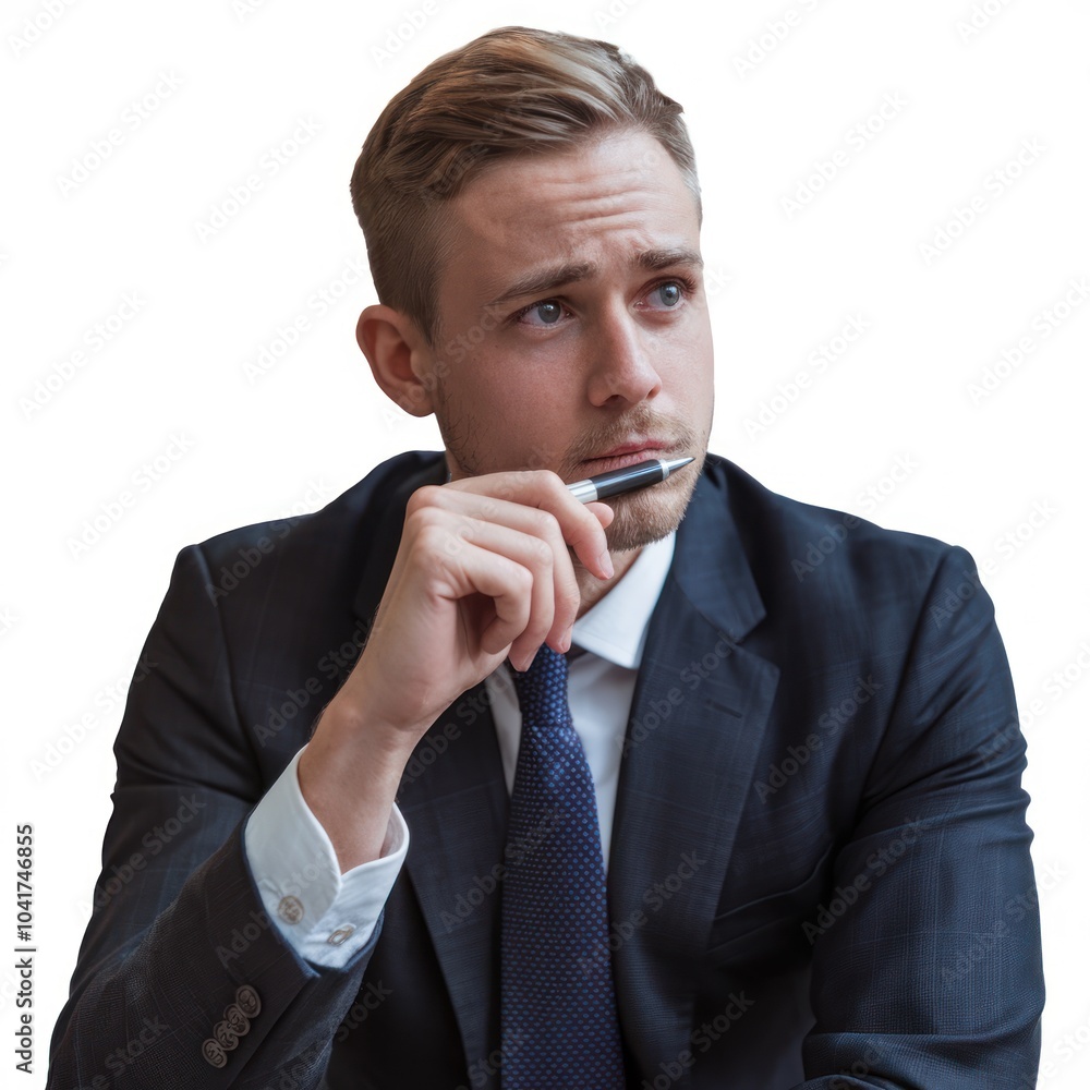 Happy elegant middle aged professional business man financial executive manager isolated on white background Happy elegant middle aged professional business man financial executive manager isolated on white background