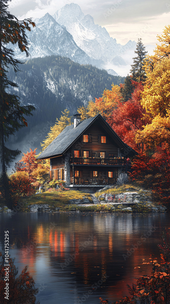 cabin next to a lake in the forest
cabin next to a lake in the forest