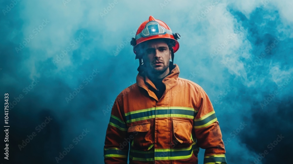 Fototapeta premium Brave Hearts: The Heroes of Firefighting