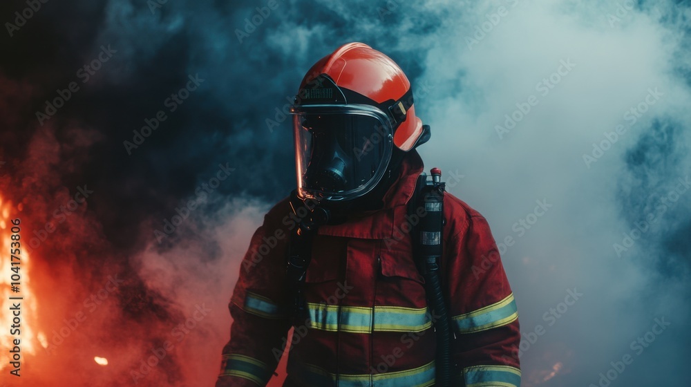 Obraz premium Brave Hearts: The Heroes of Firefighting