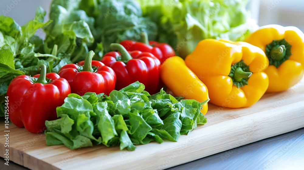 Fresh Vegetables on a Cutting Fresh Vegetables on a Cutting