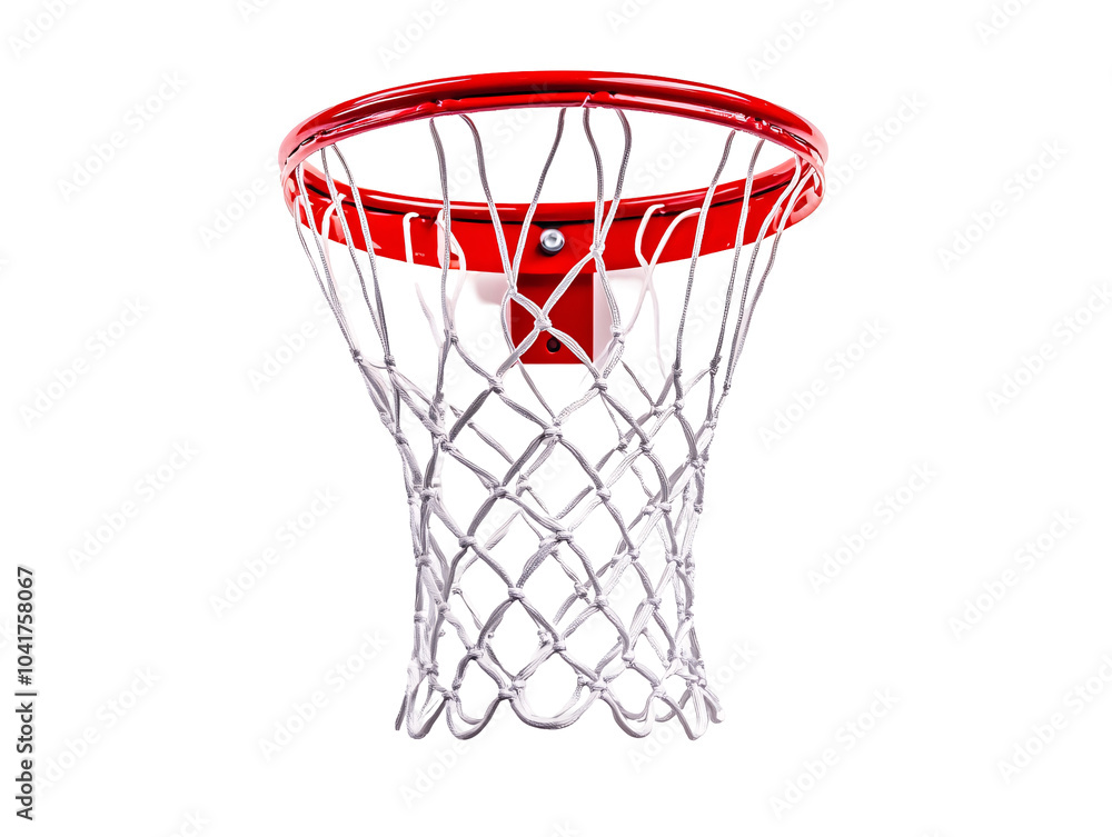 a red and white basketball hoop a red and white basketball hoop