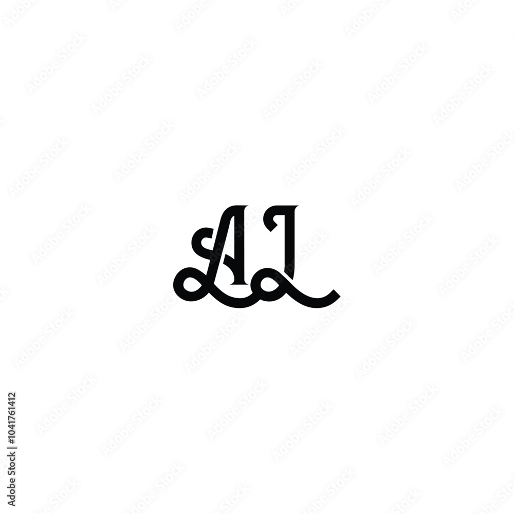 AL monogram logo design letter text name symbol monochrome logotype alphabet character simple logo AL monogram logo design letter text name symbol monochrome logotype alphabet character simple logo