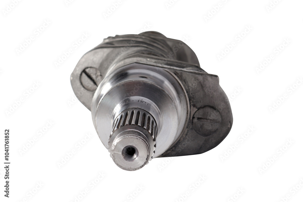 Engine Crankshaft on a white background Engine Crankshaft on a white background