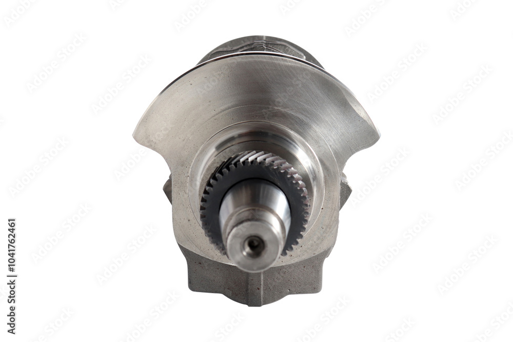 Engine Crankshaft on a white background Engine Crankshaft on a white background