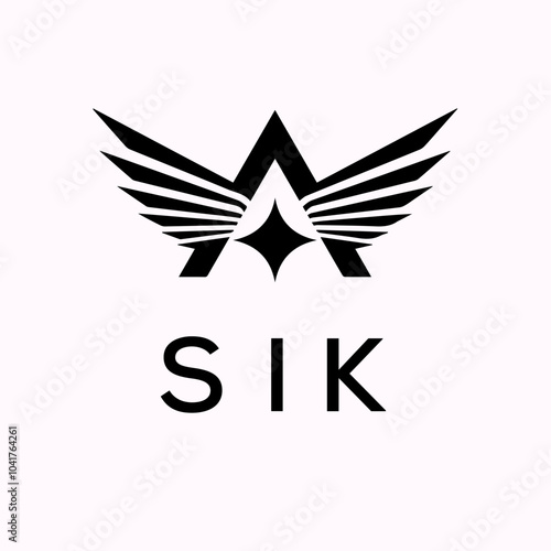 Minimalist SIK Logo Letter Design, Colorful SI s i k Logo Icon Vector Image With Creative Three Letter For All Kind Of Use