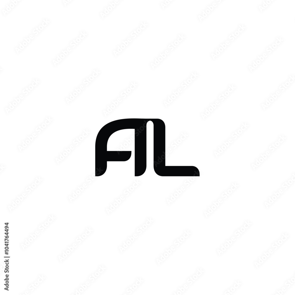 AL monogram logo design letter text name symbol monochrome logotype alphabet character simple logo AL monogram logo design letter text name symbol monochrome logotype alphabet character simple logo