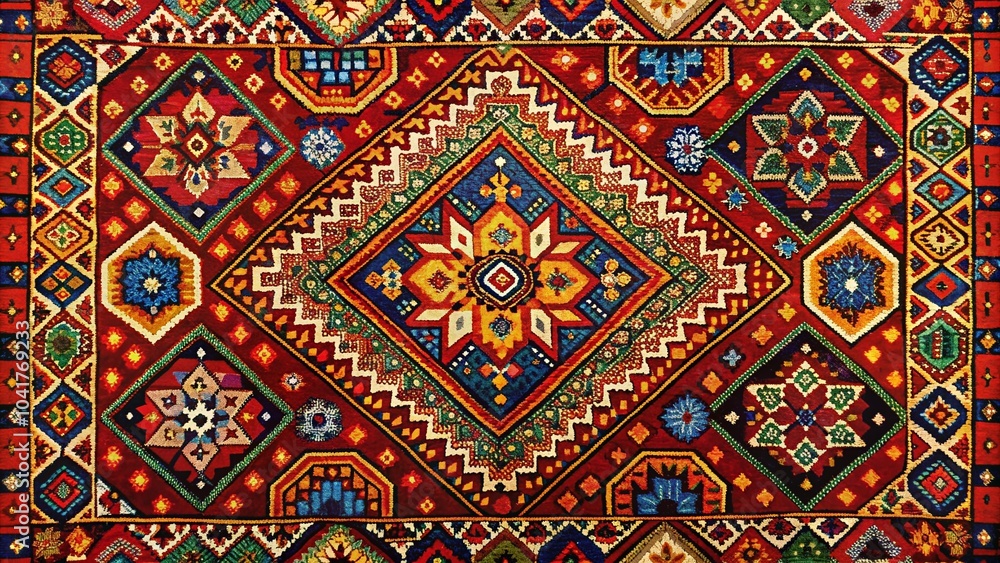 Bohemian Ethnic Motifs for Textiles in a Geometric Pattern Design for Home Decor and Fashion Accessories Bohemian Ethnic Motifs for Textiles in a Geometric Pattern Design for Home Decor and Fashion Accessories