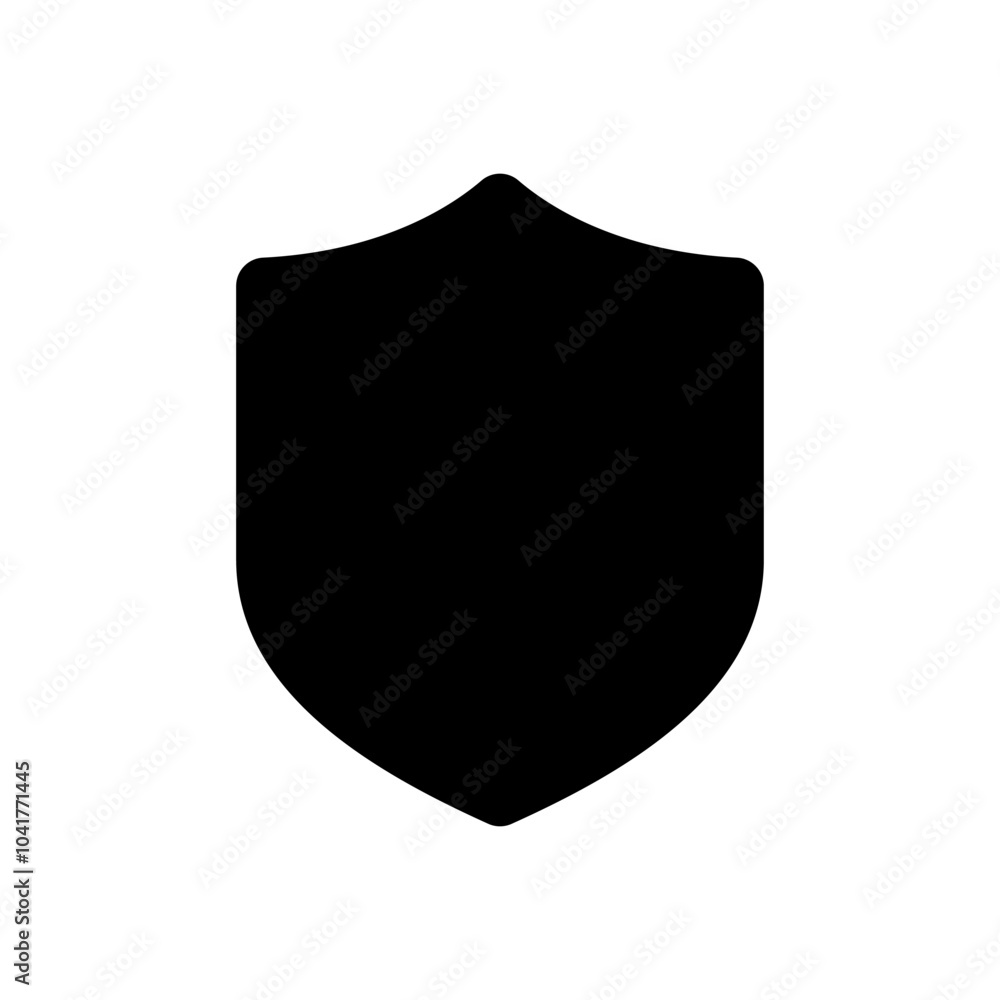 Shield icon in rounded corner. Secure guard concept Shield icon in rounded corner. Secure guard concept