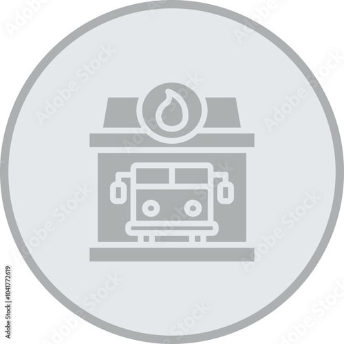 Fire Station Icon Design