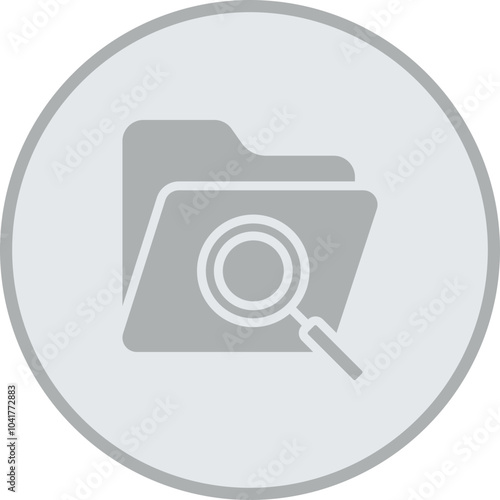 Folder Search Icon Design