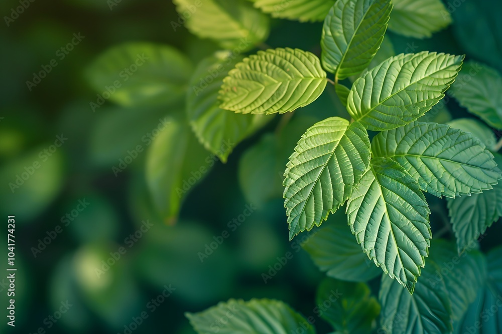 A close up of a plant with green leaves A close up of a plant with green leaves