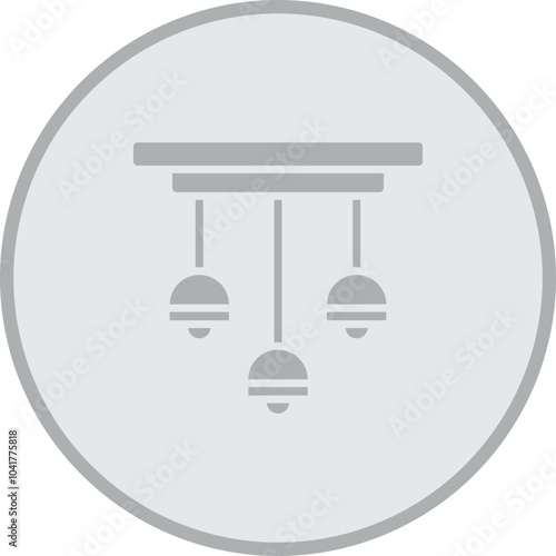 Ceiling Lamp Icon Design