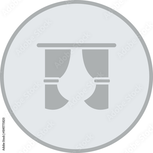 Curtains Icon Design