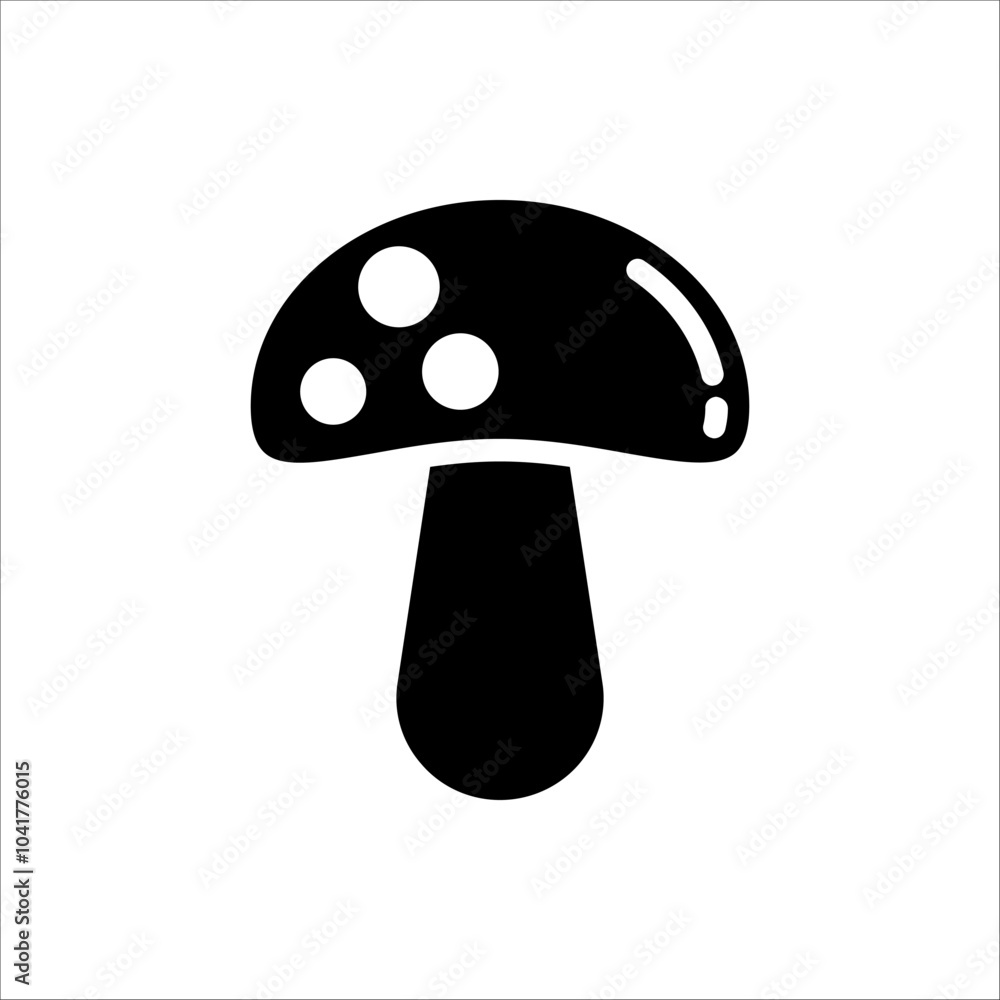 Mushroom icon. Mushroom Icon for web design. Isolated on white background. Mushroom icon. Mushroom Icon for web design. Isolated on white background.