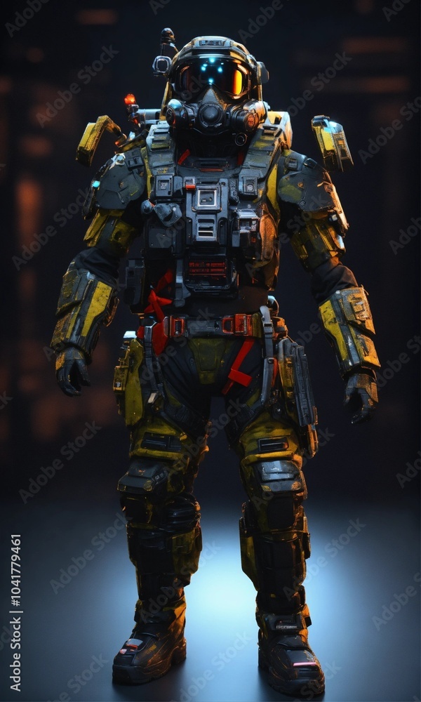 futuristic soldier in uniform futuristic soldier in uniform