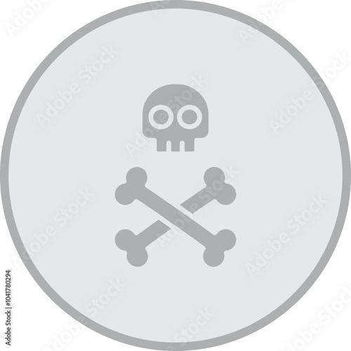 Skull And Bones Icon Design