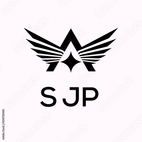 SJP Letter Initial Logo Design Template Vector Illustration photo