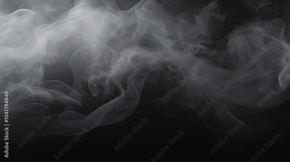 Obraz premium Illustrations of real foggy scenery outside,generated with AI.