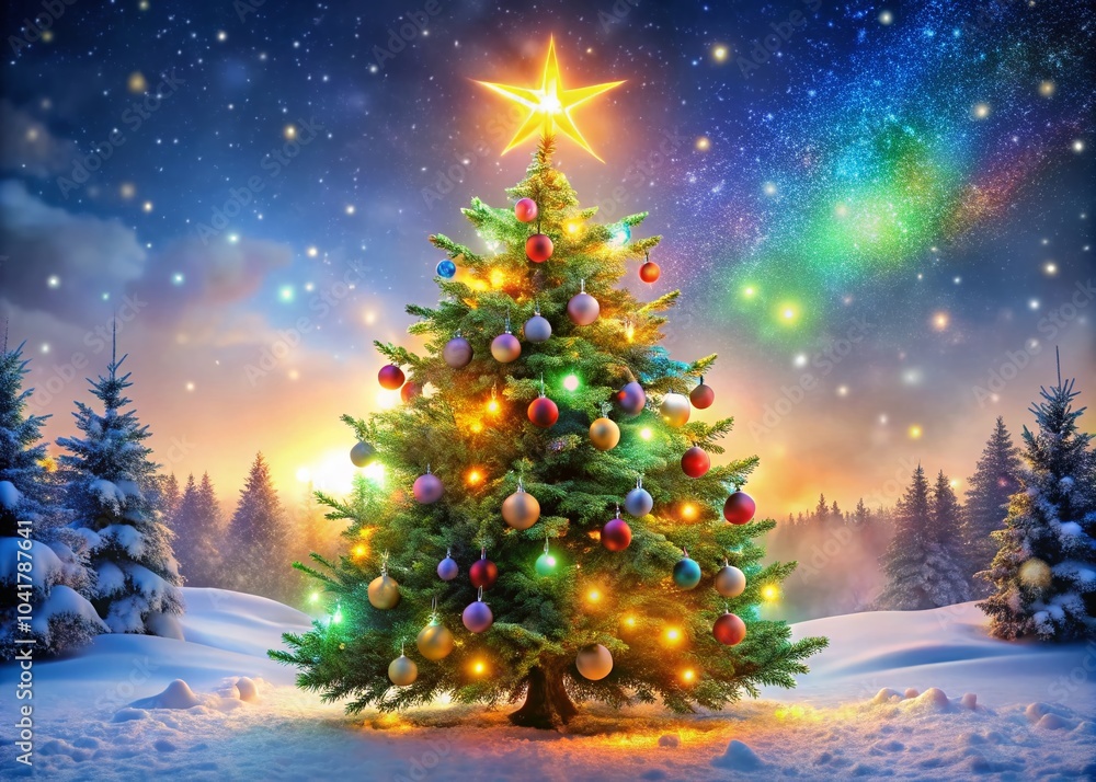 Christmas Tree Lights Illustration for Festive Decor and Celebrations Christmas Tree Lights Illustration for Festive Decor and Celebrations