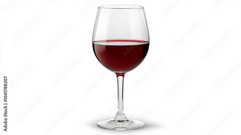 Red wine glass isolated on a white background Red wine glass isolated on a white background