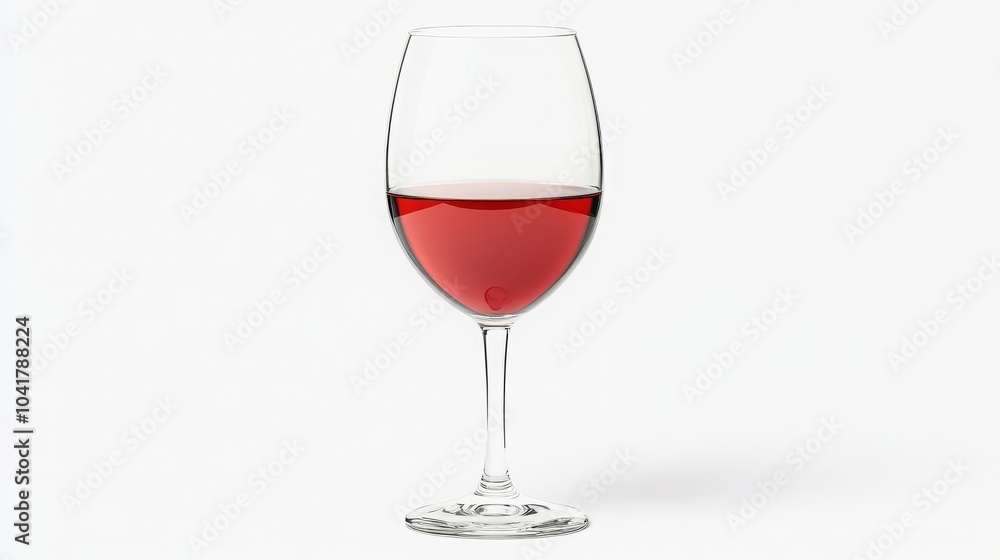 Red wine glass isolated on a white background Red wine glass isolated on a white background