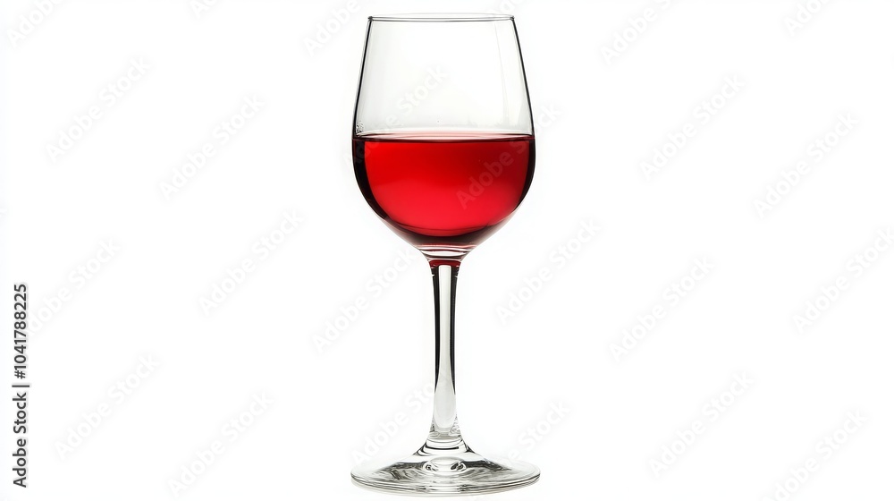 Red wine glass isolated on a white background Red wine glass isolated on a white background