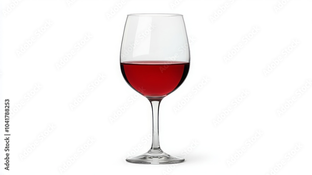 Red wine glass isolated on a white background Red wine glass isolated on a white background