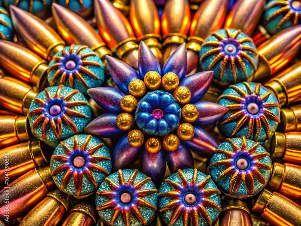 custom made wallpaper toronto digitalClose-Up Drone Photography of Soft Point Bullets in a Unique Pattern for Firearm Enthusiasts and Collectors