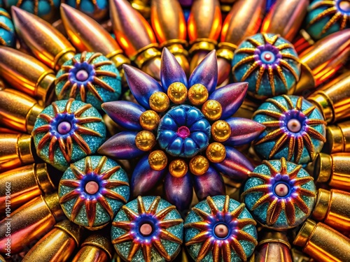 Wallpaper Mural Close-Up Drone Photography of Soft Point Bullets in a Unique Pattern for Firearm Enthusiasts and Collectors Torontodigital.ca