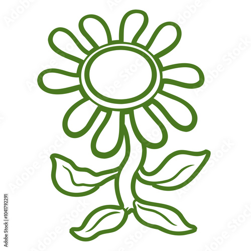 Sunflower Sun Flower Cartoon Comic Design Happy Small Pretty Leaf Beautiful Green Plant Blooming Nature Lover Flowers Gardening Gardeners Thumb Garden Hobby Blooms Blossoms Gardener Leisure Summer
