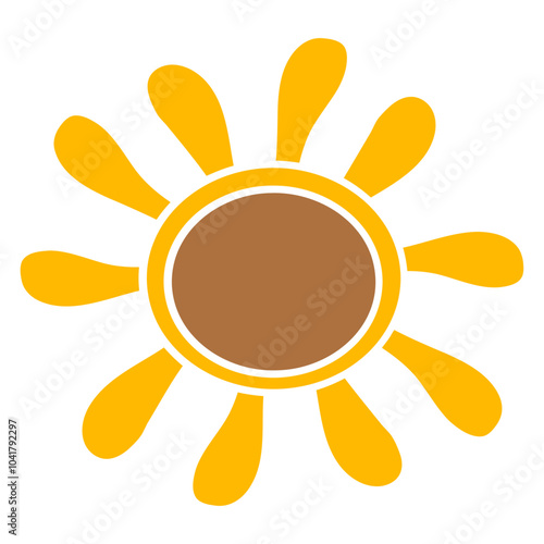 Sunflower Sun Flower Cartoon Comic Design Happy Small Pretty Leaf Beautiful Green Plant Blooming Nature Lover Flowers Gardening Gardeners Thumb Garden Hobby Blooms Blossoms Gardener Leisure Summer