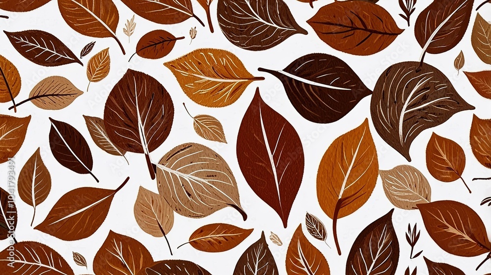 Obraz premium Abstract oil painting pattern in a small leave