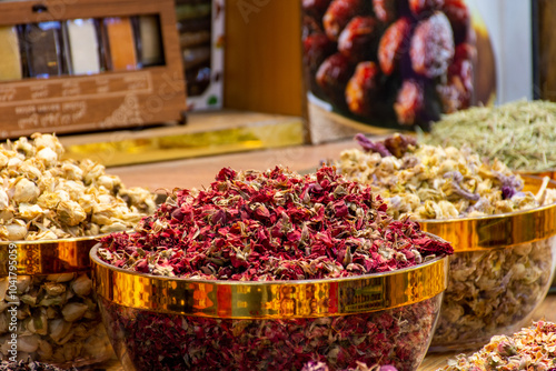 Spice market in Dubai City, United Arab Emirates photo