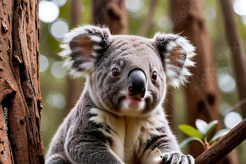 small koala loses adorable baby wild instantly spotted photo