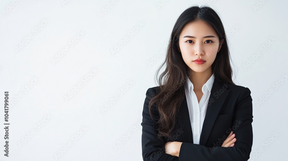 Confident Businesswoman in Professional Attire Confident Businesswoman in Professional Attire