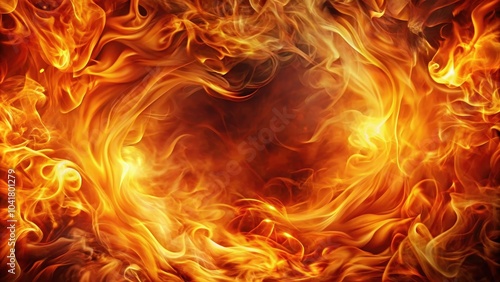 Fiery backdrop featuring swirling flames and intense heat elements , flames, fire, heat, hot, intense, blazing photo