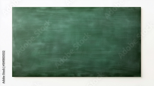 Vintage Green Chalkboard with Subtle Scratches and Eraser Marks