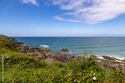 Wallpaper Mural A sunny summer's day on the Cornish coast at Newquay Torontodigital.ca
