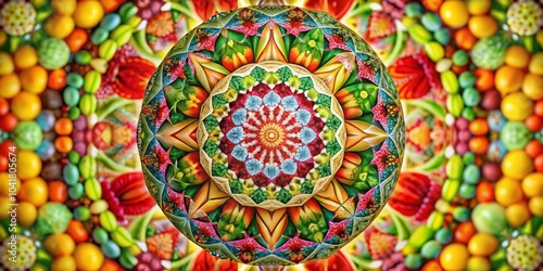 Wallpaper Mural Colorful Geometric Sphere in Mandala Background for Abstract Animation Torontodigital.ca