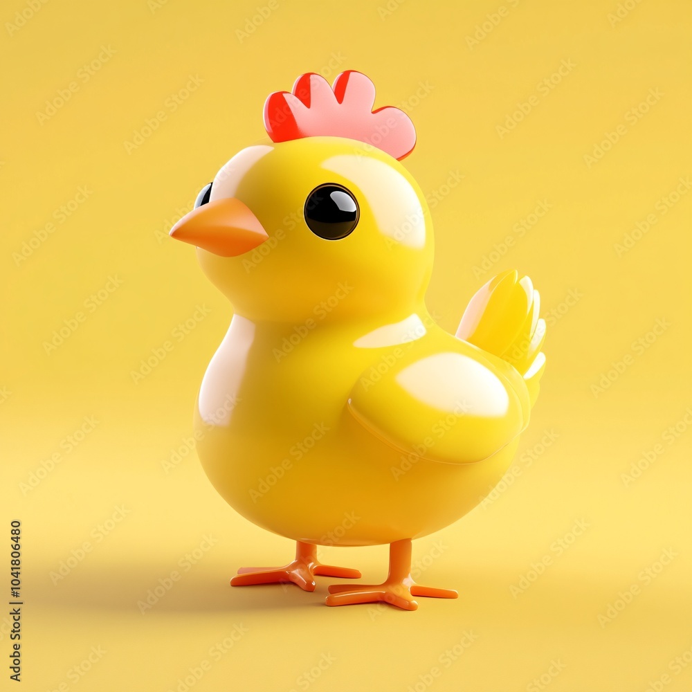 3D Chicken Icon 3D Chicken Icon