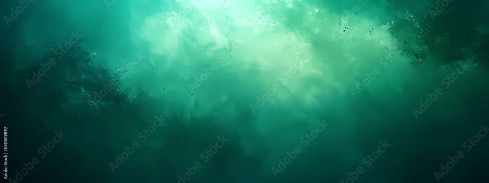 Fototapeta premium A serene abstract background featuring soothing teal and turquoise tones, evoking a calm and tranquil atmosphere.