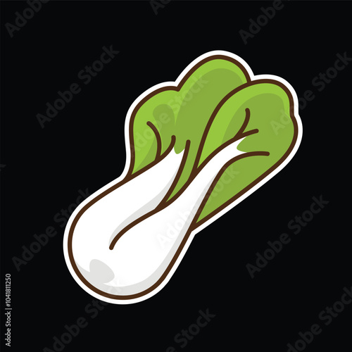 chinese cabbage colored icon vector design good for web or mobile app