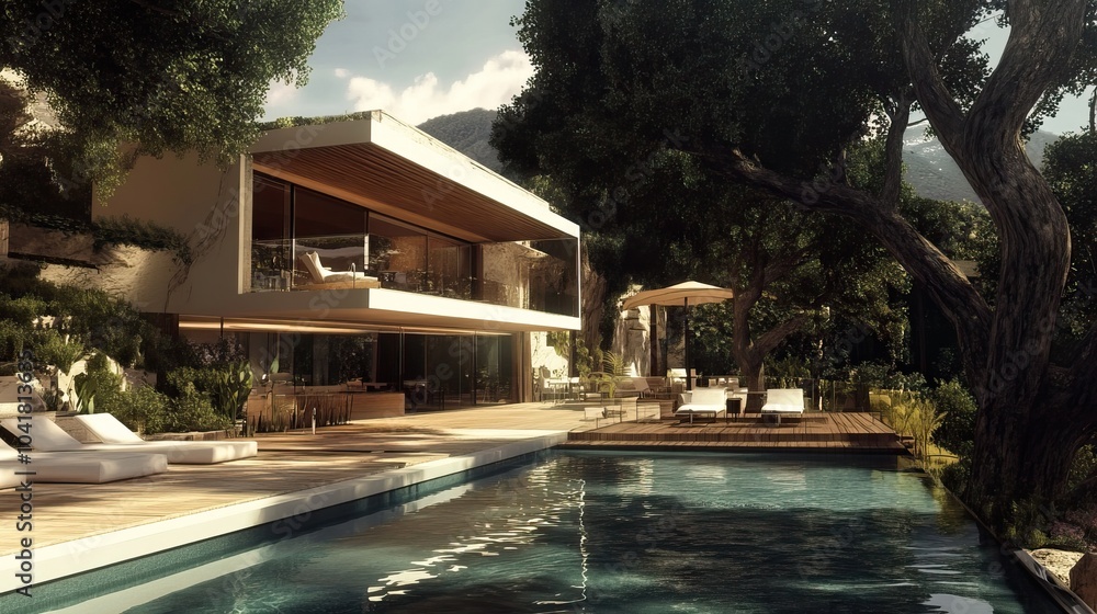 Fototapeta premium Modern luxury home design 