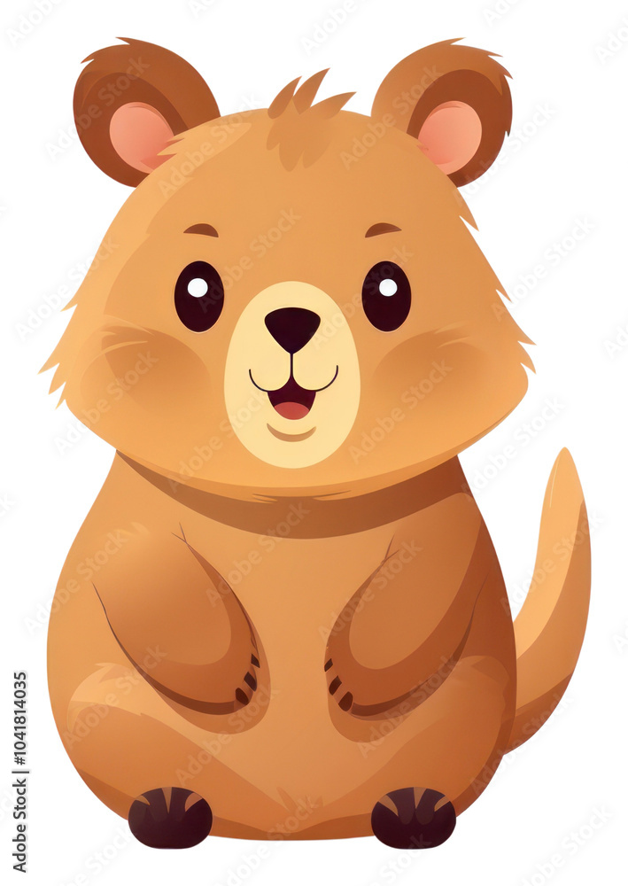 PNG Quokka cartoon mammal animal. PNG Quokka cartoon mammal animal.
