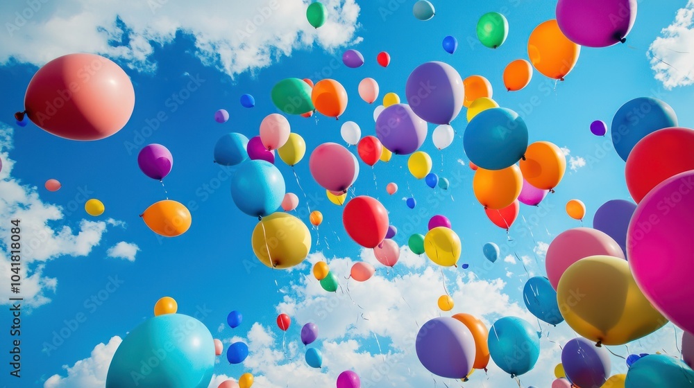 Colorful Balloon Release Colorful Balloon Release