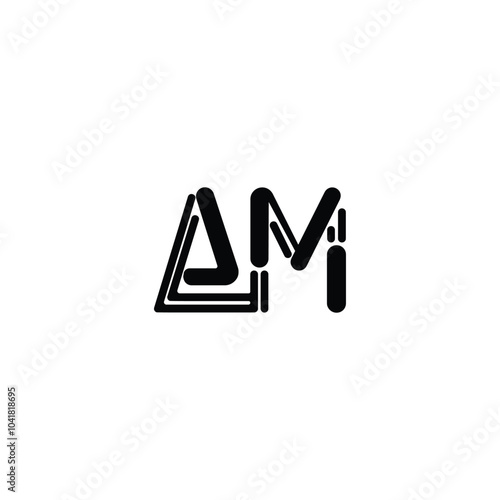 Free Download AM monogram logo design letter text name symbol monochrome logotype alphabet character simple logo - GFXLoad