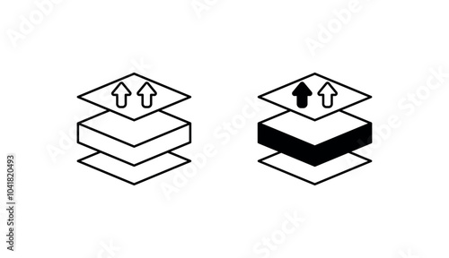 Insulation icon design with white background stock illustration