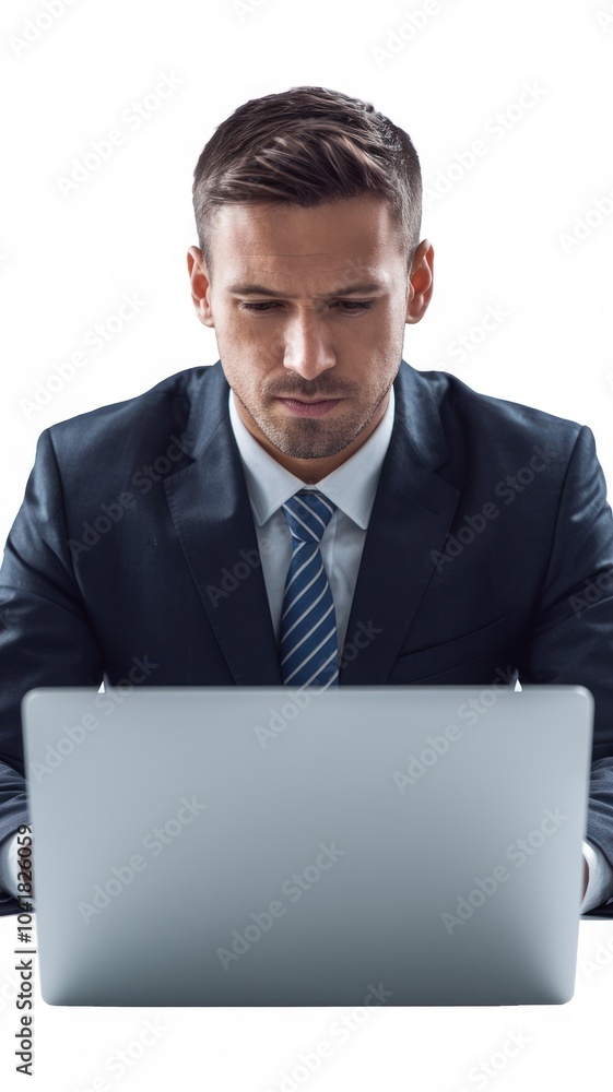 Portrait of smiling mature businessman against isolated on white background Portrait of smiling mature businessman against isolated on white background