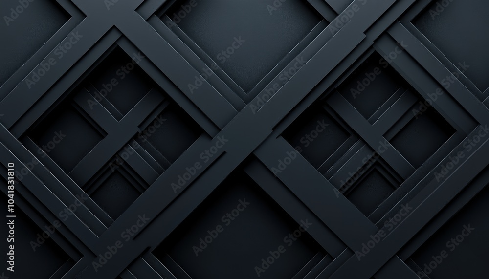 Modern black geometric pattern with layered textures in a minimalist style Modern black geometric pattern with layered textures in a minimalist style